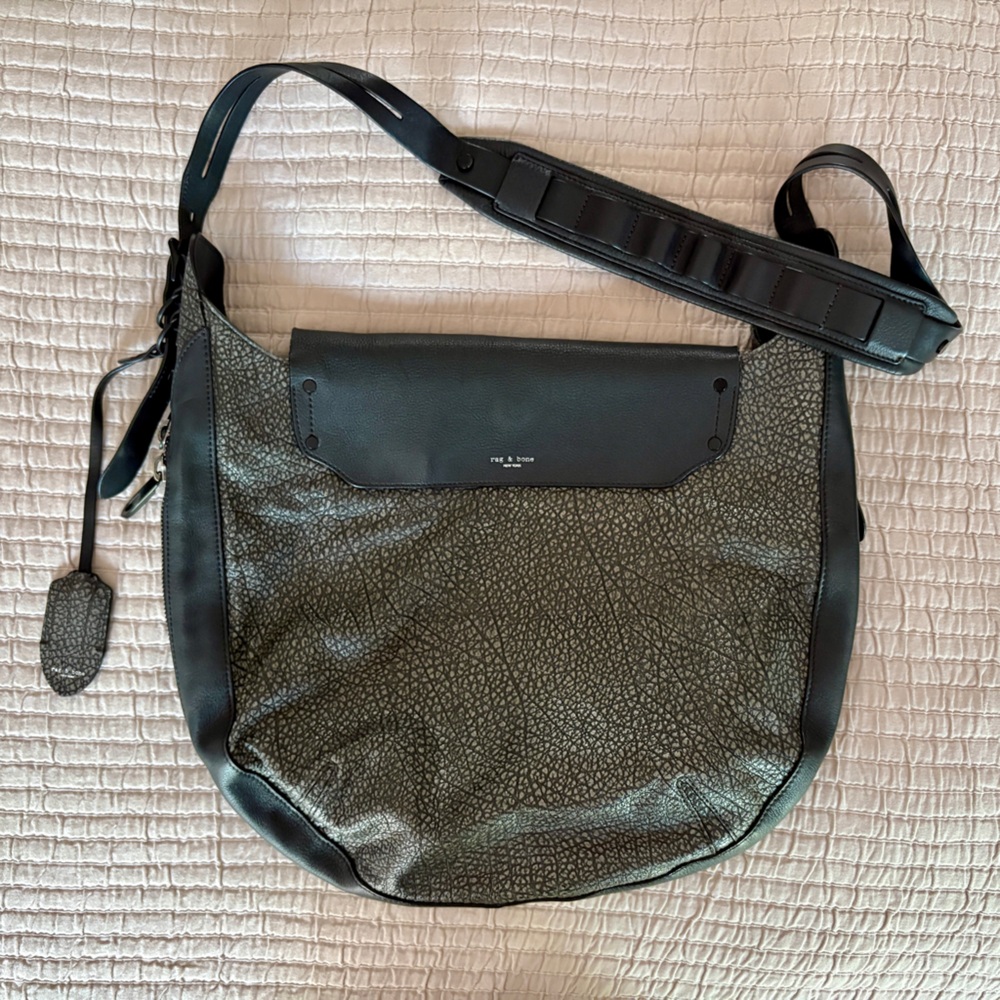 Black and Gray Crossbody Bag